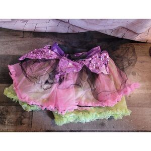 Halloween youth pink lime green skirt tutu